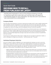 Quick start guide to furloughs and layoffs thumbnail Quick start guide to furloughs and layoffs thumbnail